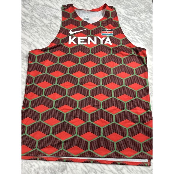 Nike DRI FIT ADV Team Kenya Aeroswift Mens XL Running Singlet CK3470 602 NEW - Picture 7 of 7
